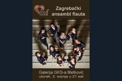 Koncert Zagrebačkog ansambla flauta - GKS Metković 2. srpnja u 21 sat