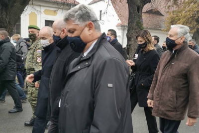 Župan Dobroslavić i zamjenica Marević u Koloni sjećanja u Vukovaru