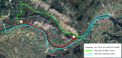 Privremena regulacija prometa - Ribarska noć Komin 2024.