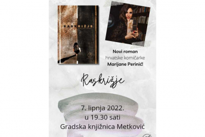 Gradska knjižnica Metković – u utorak promocija romana književnice i komičarke Marijane Perinić