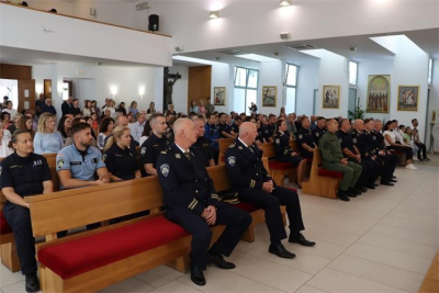 Policijski službenici tradicionalno sudjelovali na svetoj misi povodom sv. Mihovila