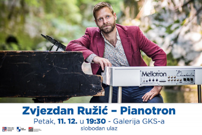 Impresivni &#039;Pianotron&#039; – koncert Zvjezdana Ružića u petak u Galeriji GKS-a