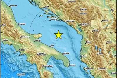 Ponovno trese: potres od 4.8 po Richteru u Jadranskom moru