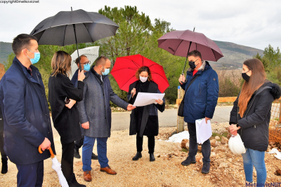 Ministrica kulture i medija Nina Obuljen-Kožinek posjetila gradilište lapidarija Arheološkog muzeja Narona u Vidu