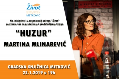 Poznata kolumnistica Martina Mlinarević u Gradskoj knjižnici Metković predstavlja svoju  knjigu &#039;Huzur&#039;