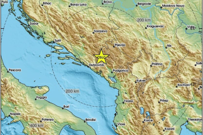 Potres od 4.4 po Richteru zatresao Crnu Goru, osjetio se i u Metkoviću