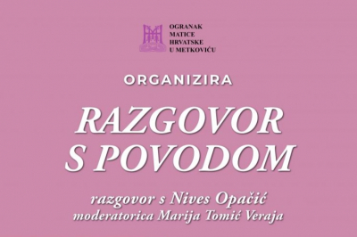 Ogranak Matice hrvatske u Metkoviću organizira razgovor s povodom s jezikoslovkom Nives Opačić