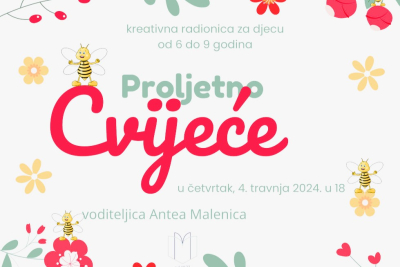 &quot;Proljetno cvijeće&quot; - kreativna radionica za djecu od 6 do 9 godina u Gradskoj knjižnici Metković