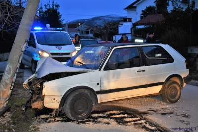 Prometna nesreća u Zagrebačkoj ulici u Metkoviću