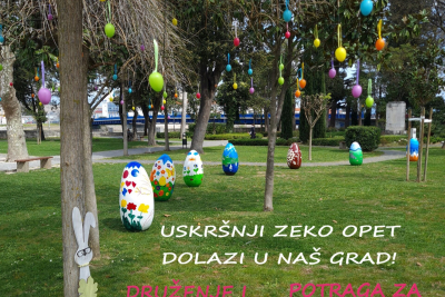 Uskrsni zeko u subotu stiže u Gradski park u Metkoviću