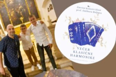 Koncert klasične harmonike u Makarskoj - Kao gosti koncerta nastupili su učenici harmonike Josip Kozina i Ivan Volarević u klasi prof. Josipe Markota