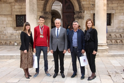 Župan Dobroslavić primio dvostrukog svjetskog viceprvaka u boćanju Luku Gašpara