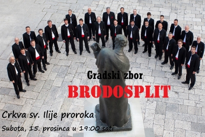 U subotu, 15. prosinca u crkvi sv. Ilije proroka s početkom u 19:00 sati dođite poslušati božićni koncert zbora Brodosplit