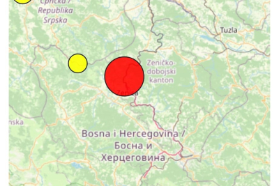 Potres od 5.1 zatresao BiH, osjetio se i u Metkoviću