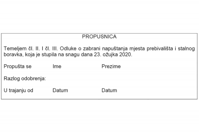 STOŽER CZ DNŽ: Evo kako do propusnica ako nemate pristup sustavu e-građani