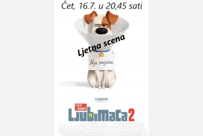 Ljetna scena GKS-a – crtani film „Tajni život ljubimaca 2“ – slobodan ulaz