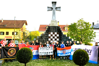 Sudionici  Memorijalnog maratona &quot;Navik on živi ki zgine pošteno&quot; Prevlaka Vukovar Ilok  stigli su u Slunj