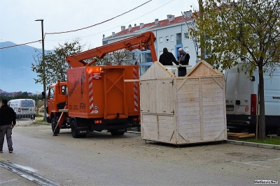 Počelo postavljanje blagdanskih kućica na Trgu dr. Franje Tuđmana