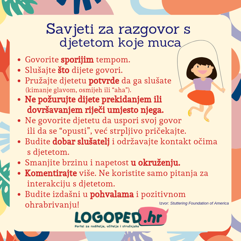 dijete koje muca savjeti logoped.hr