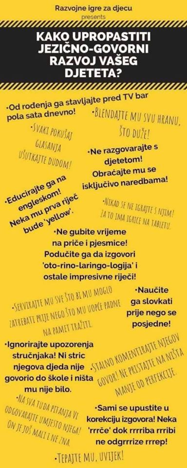kako upropastiti djetetov govorni razvoj
